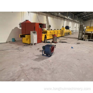 Glue spraying line for disk